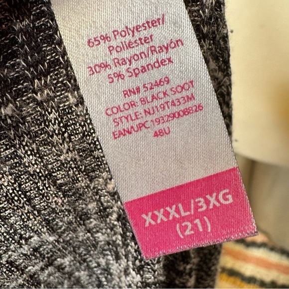 Women's Charcoal Gray Button-Up Top with Tie Detail Size XL - Picture 10 of 11